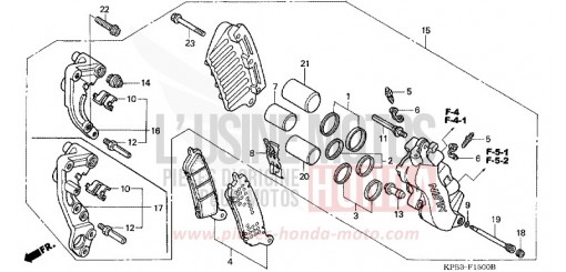 FRONT BRAKE CALIPER NSS2501 de 2001